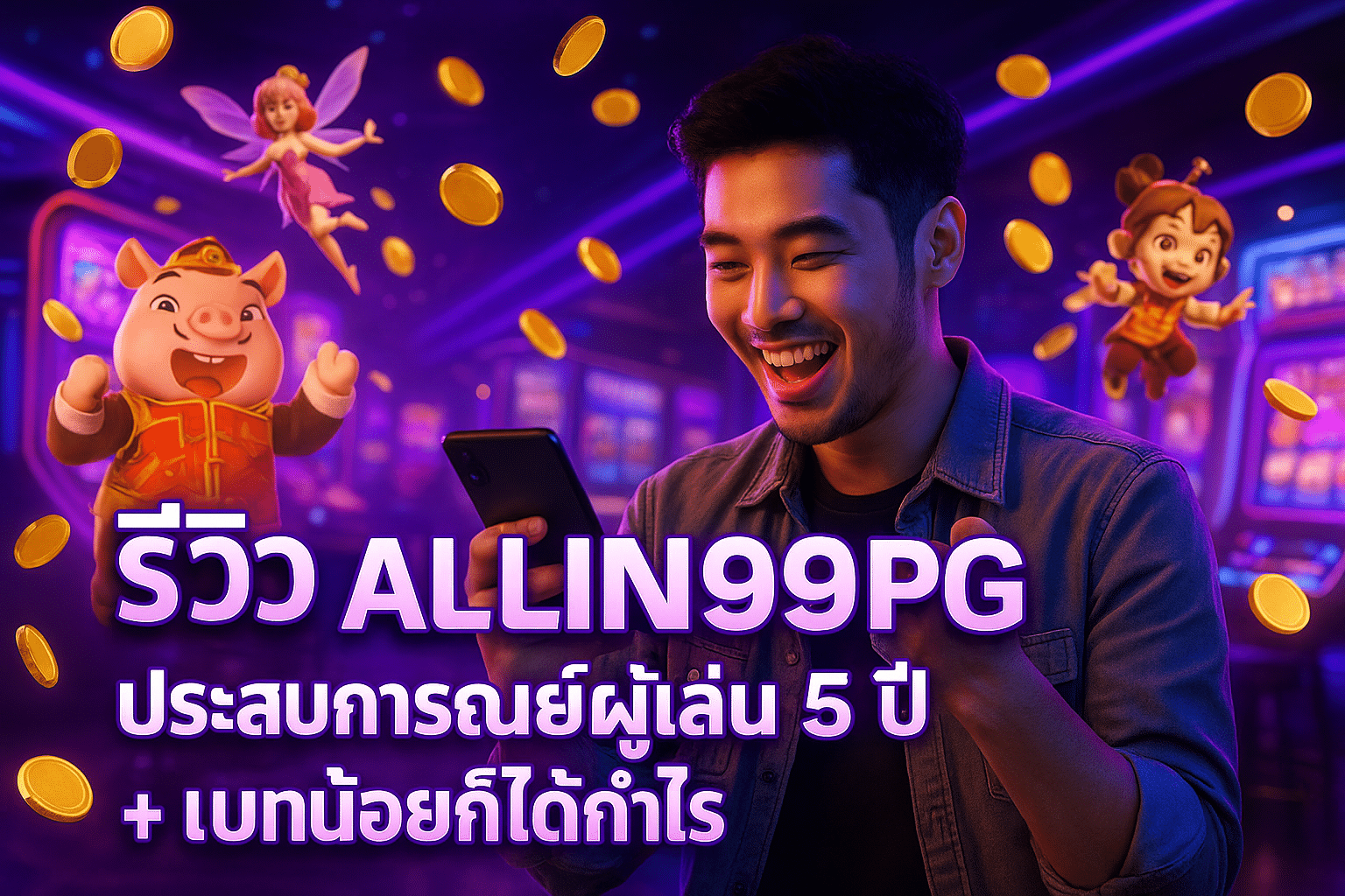 รีวิว ALLIN99PG ประสบการณ์ผู้เล่น 5 ปี + เบทน้อยก็ได้กำไร